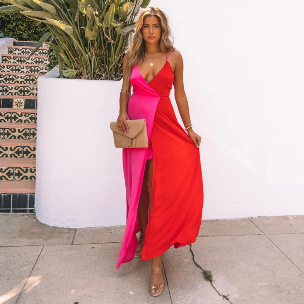 Vici Think I’m In Love Colorblock Maxi